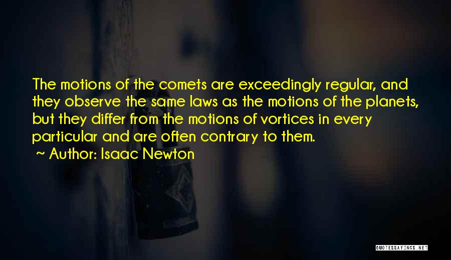 Space And Planets Quotes By Isaac Newton