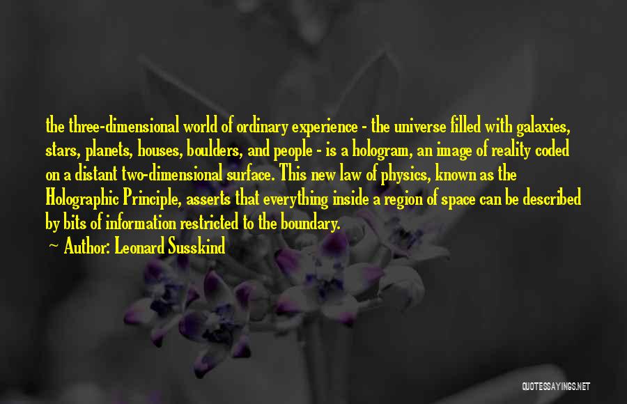 Space And Planets Quotes By Leonard Susskind