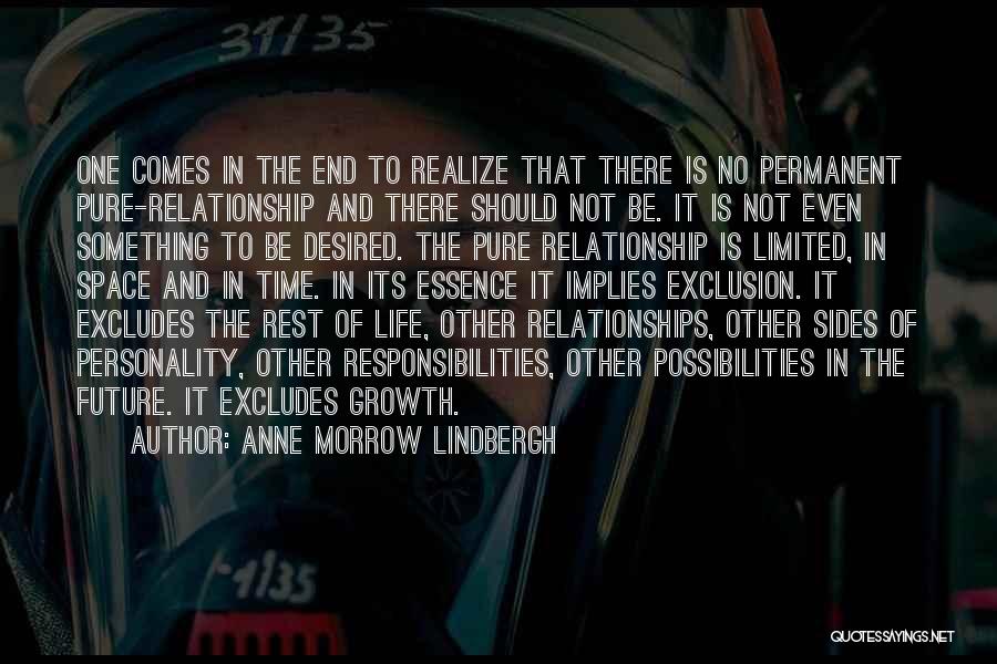 Space And Time In A Relationship Quotes By Anne Morrow Lindbergh