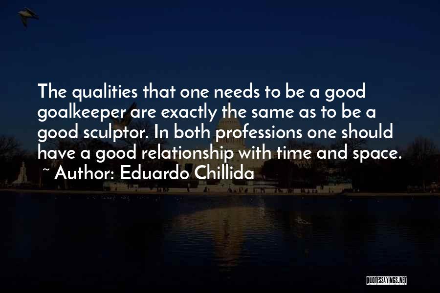 Space And Time In A Relationship Quotes By Eduardo Chillida