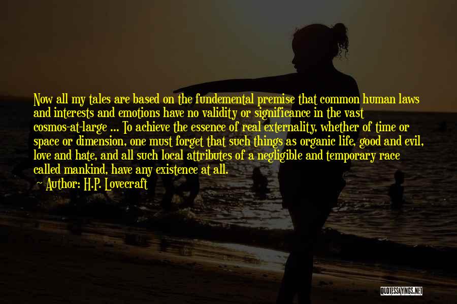 Space And Time Love Quotes By H.P. Lovecraft