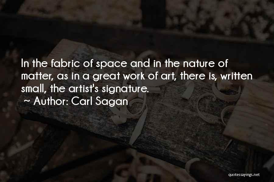 Space In Art Quotes By Carl Sagan