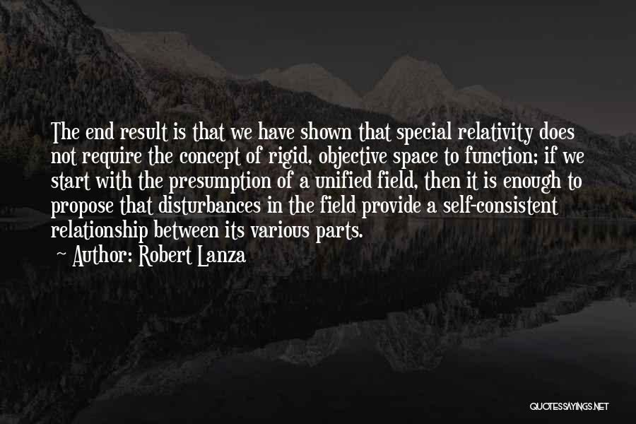 Space In Relationship Quotes By Robert Lanza