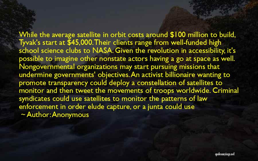 Space Missions Quotes By Anonymous