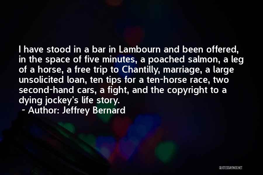 Space Race Quotes By Jeffrey Bernard