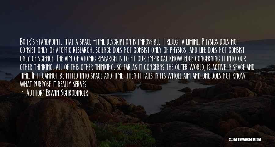 Space Science Quotes By Erwin Schrodinger