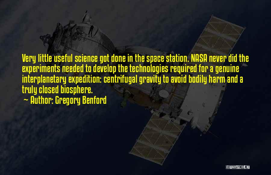 Space Station Quotes By Gregory Benford