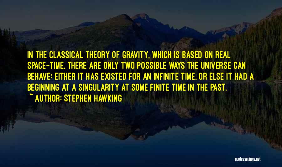 Space Time Singularity Quotes By Stephen Hawking