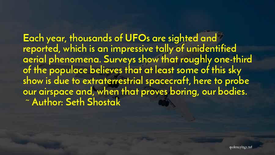 Spacecraft Quotes By Seth Shostak