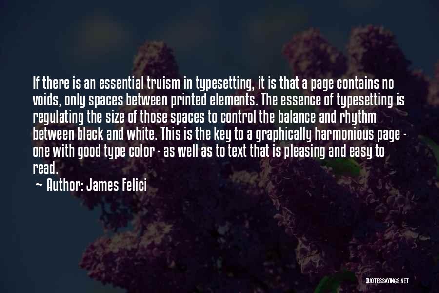 Spaces Between Quotes By James Felici