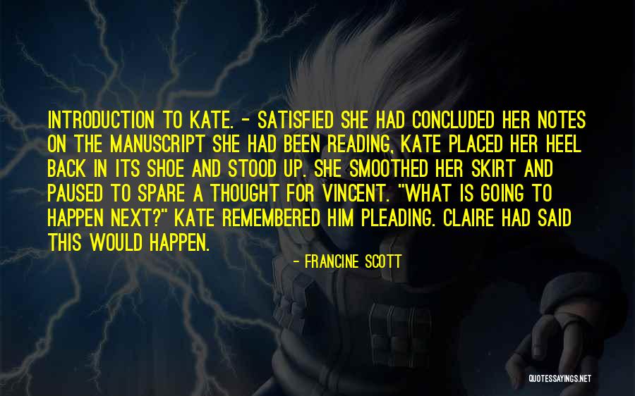 Spare A Thought Quotes By Francine Scott Spare A Thought Quotes By Francine Scott