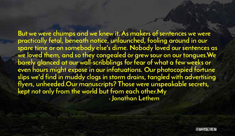 Spare A Thought Quotes By Jonathan Lethem Spare A Thought Quotes By Jonathan Lethem