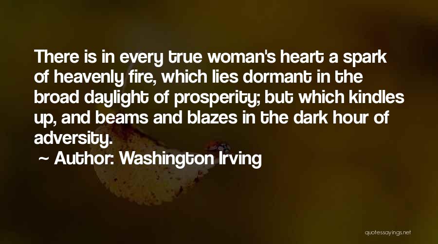 Spark A Fire Quotes By Washington Irving