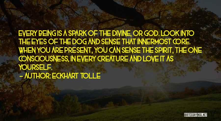 Spark In Eyes Quotes By Eckhart Tolle