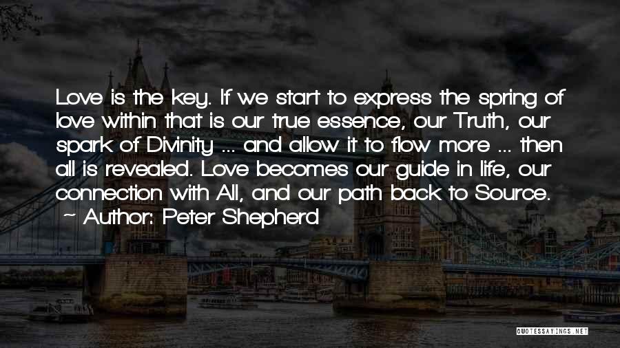 Spark In Love Quotes By Peter Shepherd