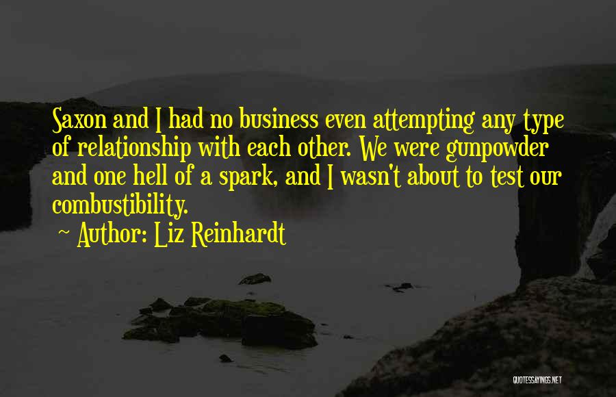 Spark In Relationship Quotes By Liz Reinhardt