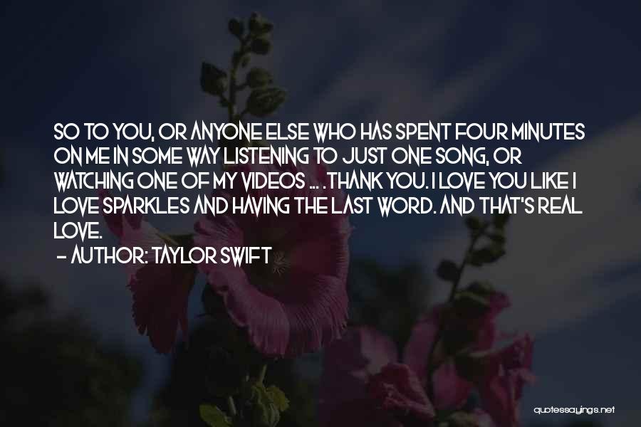 Sparkles And Love Quotes By Taylor Swift