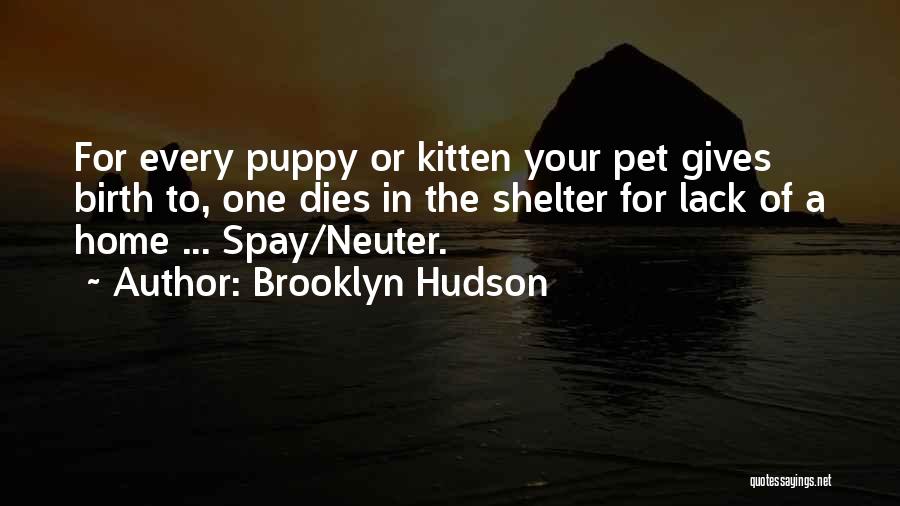 Spay And Neuter Quotes By Brooklyn Hudson