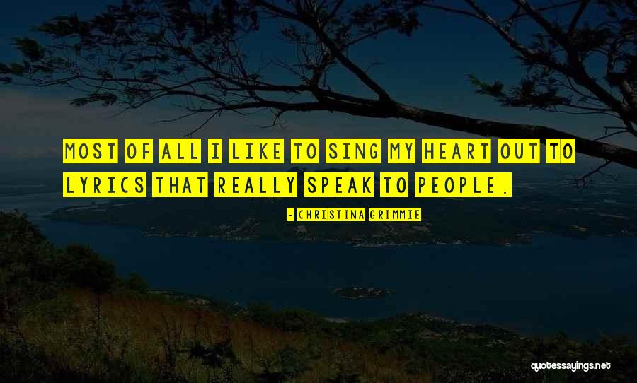 Speak Now Lyrics Quotes By Christina Grimmie