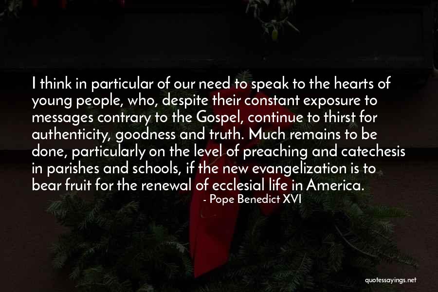 Speak The Truth Quotes By Pope Benedict XVI