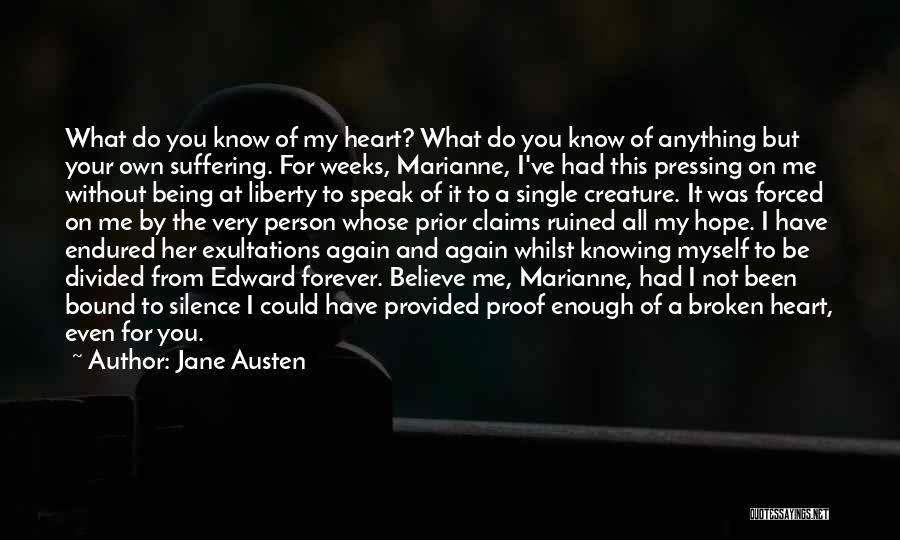 Speak What You Believe Quotes By Jane Austen