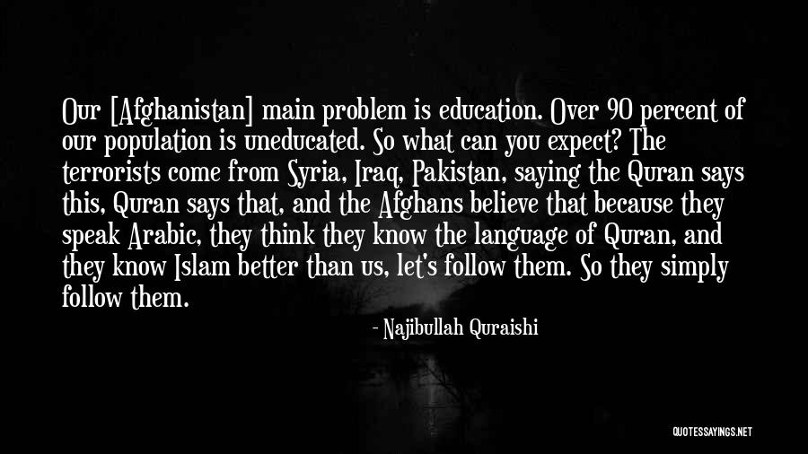 Speak What You Believe Quotes By Najibullah Quraishi