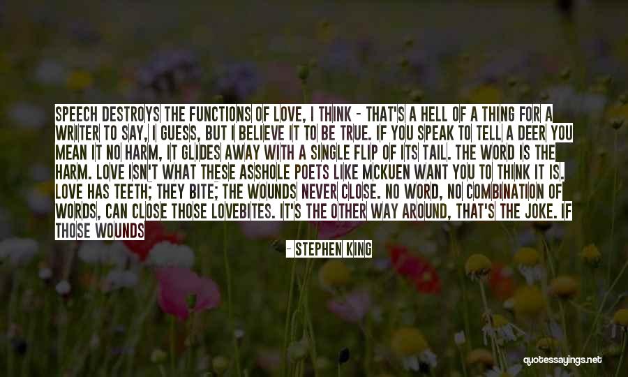 Speak What You Believe Quotes By Stephen King