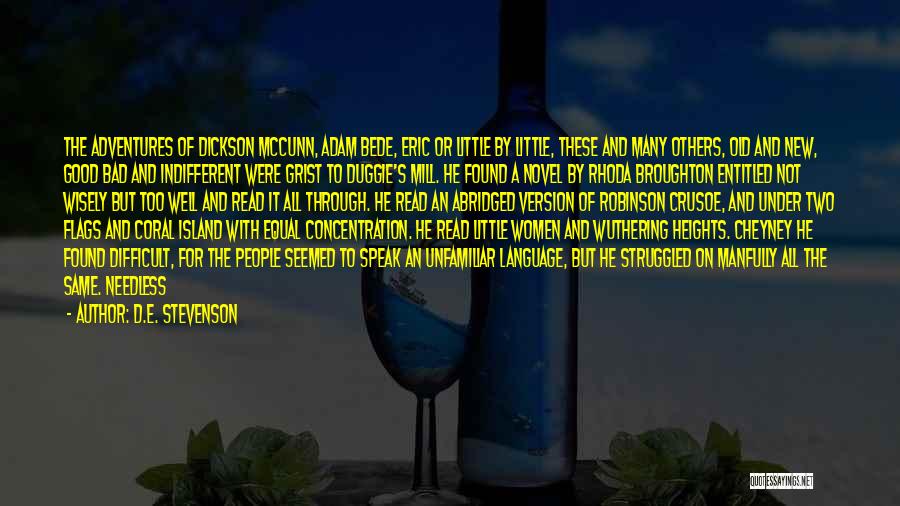 Speak Wisely Quotes By D.E. Stevenson