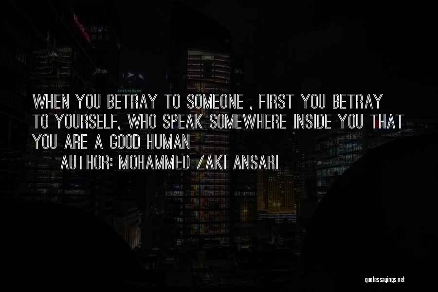 Speak Yourself Quotes By Mohammed Zaki Ansari