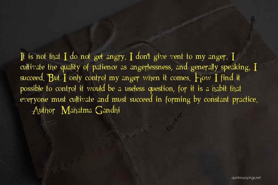 Speaking Out Of Anger Quotes By Mahatma Gandhi