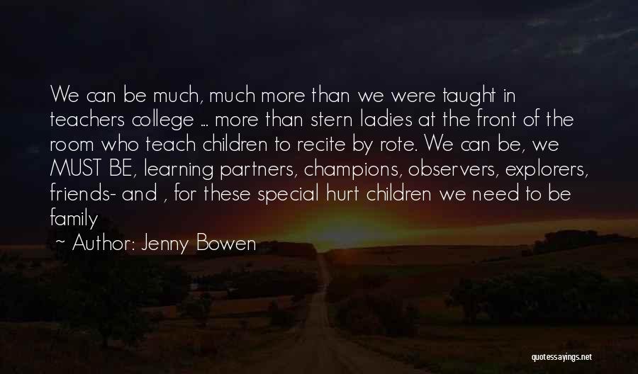 Special Education Learning Quotes By Jenny Bowen