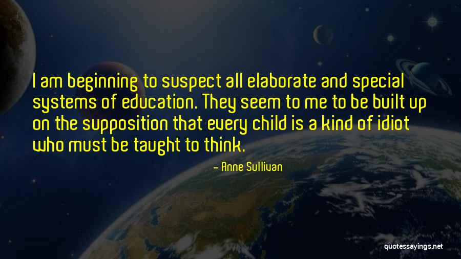 Special Education Quotes By Anne Sullivan