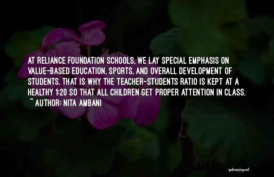 Special Education Quotes By Nita Ambani