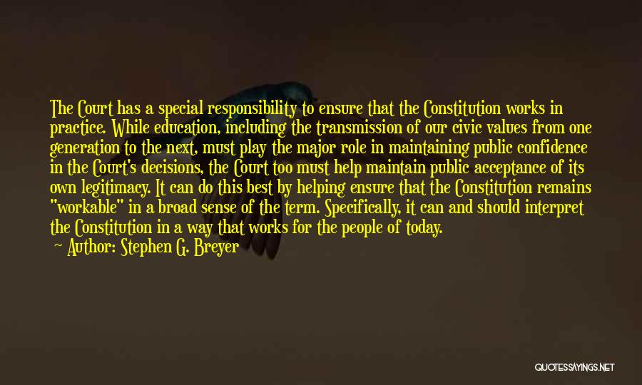 Special Education Quotes By Stephen G. Breyer