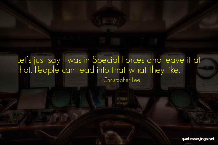 Special Forces Quotes By Christopher Lee Special Forces Quotes By Christopher Lee