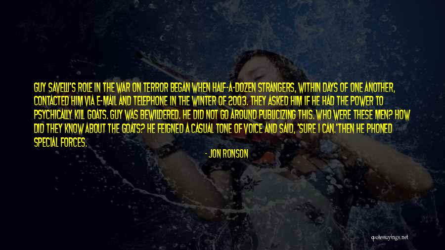 Special Forces Quotes By Jon Ronson