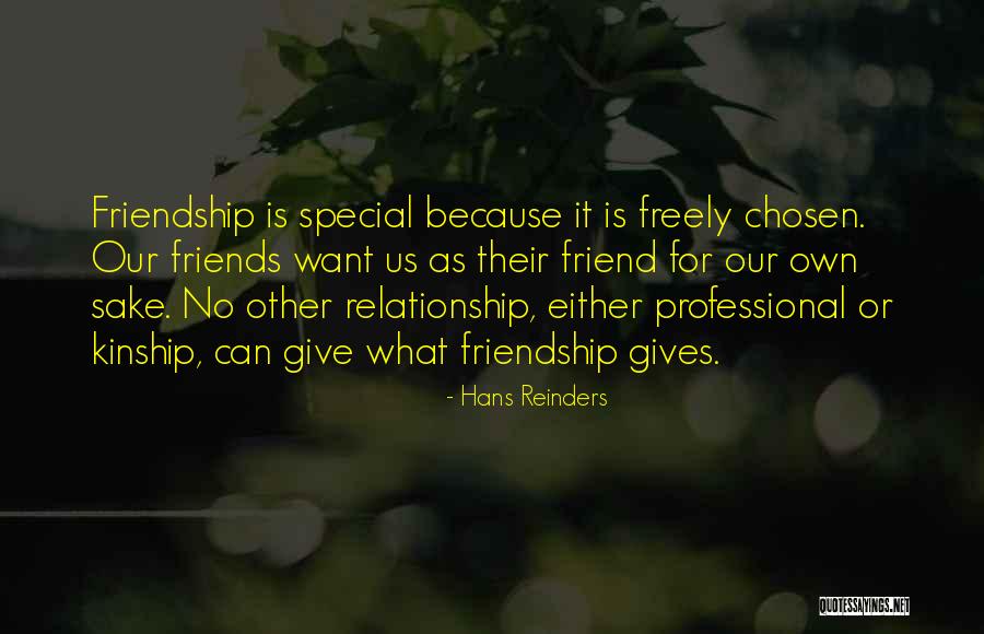 Special Friend Quotes By Hans Reinders