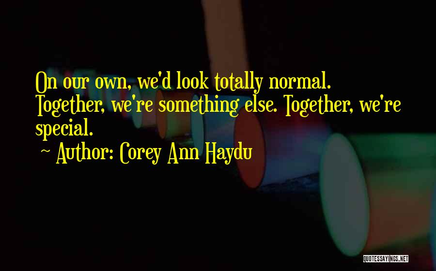 Special Friends Quotes By Corey Ann Haydu