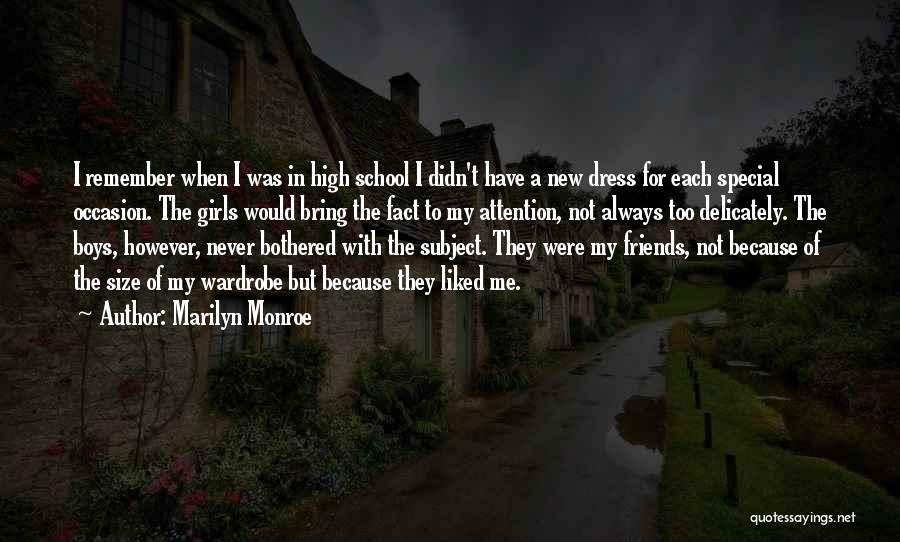 Special Friends Quotes By Marilyn Monroe