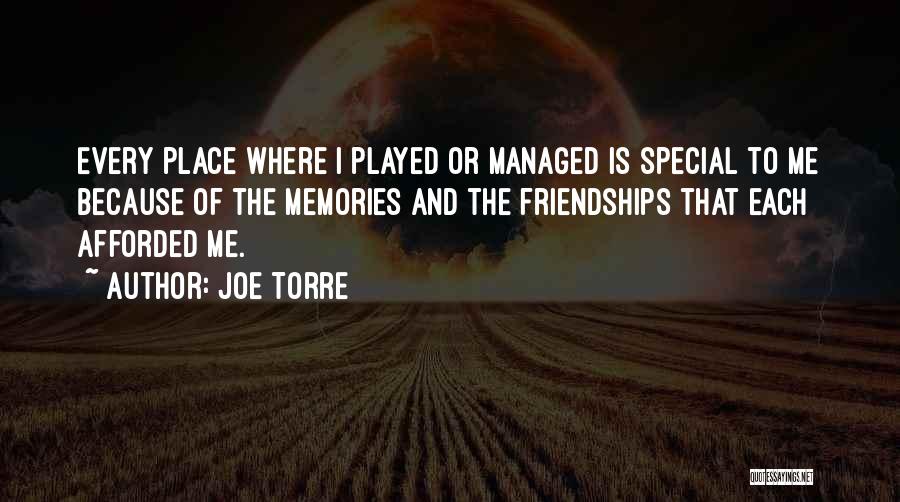 Special Friendships Quotes By Joe Torre