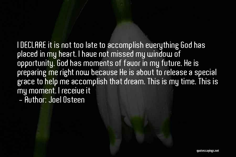 Special Moments In Time Quotes By Joel Osteen