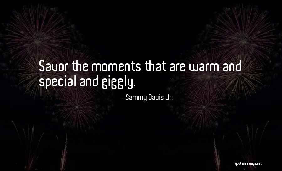 Special Moments Quotes By Sammy Davis Jr.