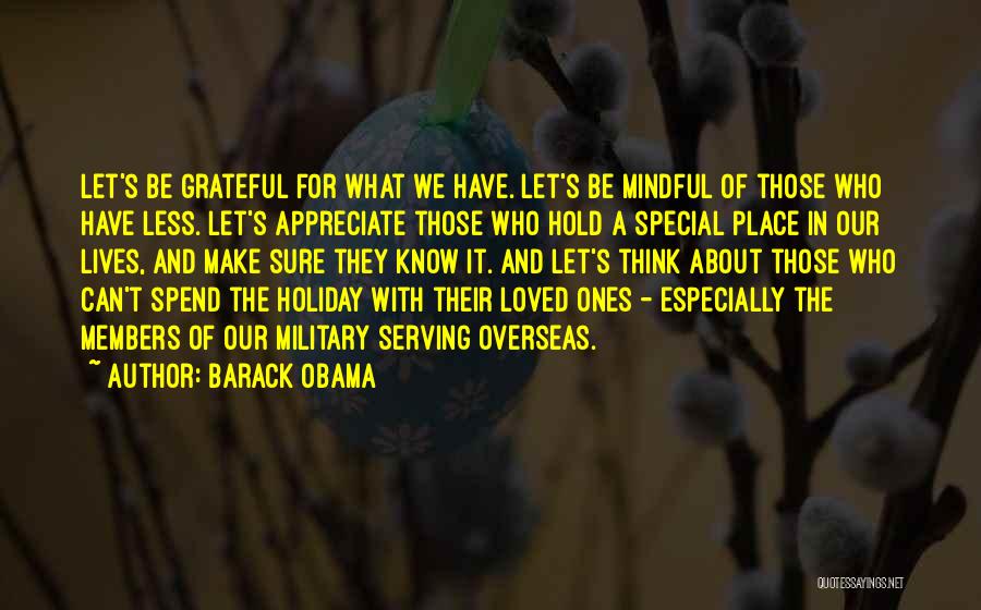 Special Ones Quotes By Barack Obama