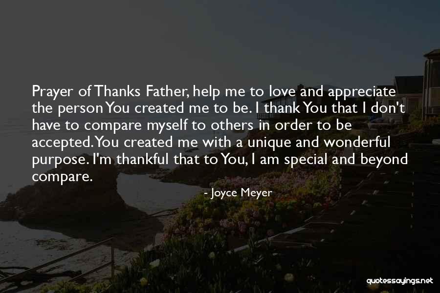 Special Person Thank You Quotes By Joyce Meyer