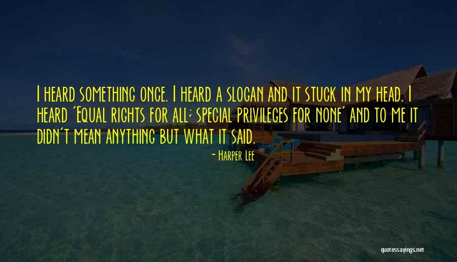Special Rights Quotes By Harper Lee Special Rights Quotes By Harper Lee