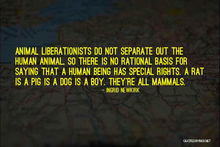 Special Rights Quotes By Ingrid Newkirk Special Rights Quotes By Ingrid Newkirk