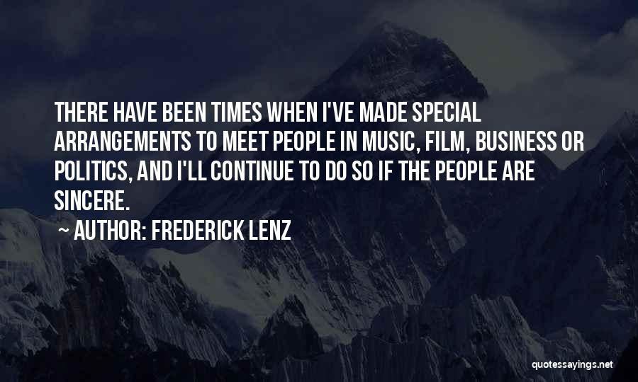 Special Times Quotes By Frederick Lenz