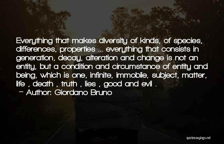 Species Diversity Quotes By Giordano Bruno