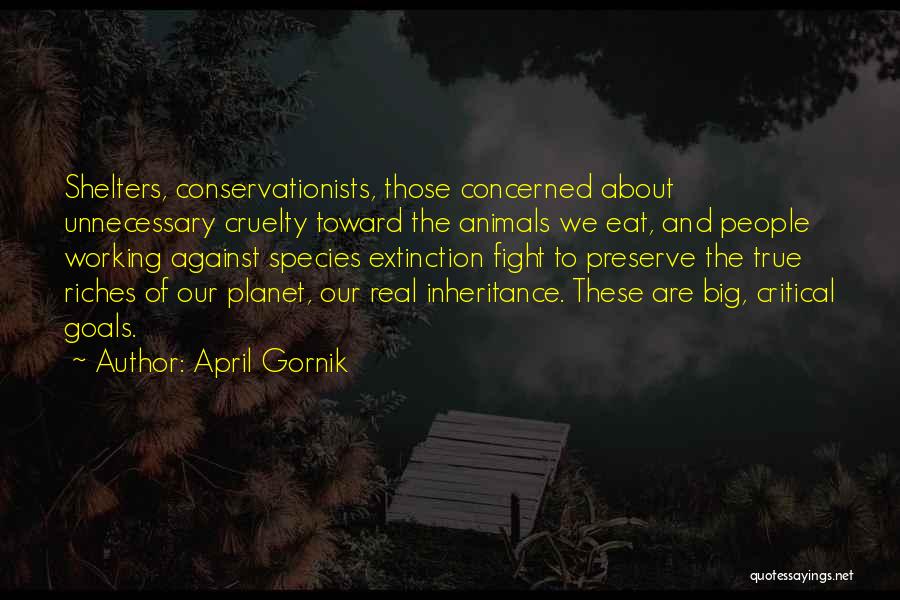 Species Extinction Quotes By April Gornik