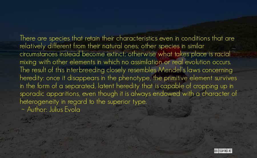 Species Extinction Quotes By Julius Evola